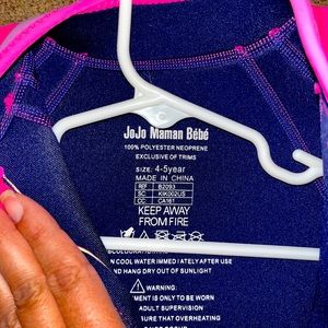 Two almost new pink half wetsuits for 4-5 year olds. Excellent condition